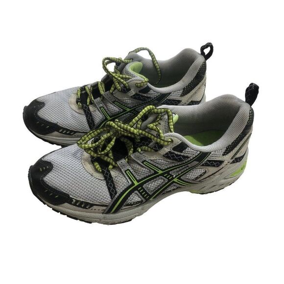 ASICS Gel Enduro 6 Lightning Raven Grey Green Womens Athletic Running Shoes 8 - Picture 1 of 4